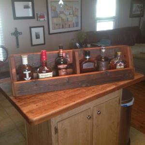 Click to enlarge image  - Mooneyham Brothers Furniture Invents a beautiful Rustic Whiskey Rack! - 